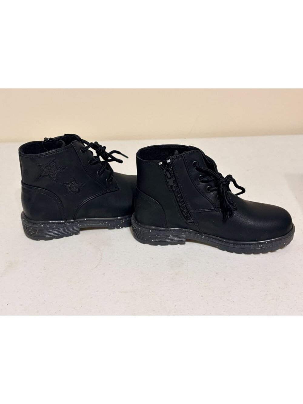 New NIB Girls' Blowfish Malibu Rena-Ti Black Glitter Little Girls' Boots Sz 10 8